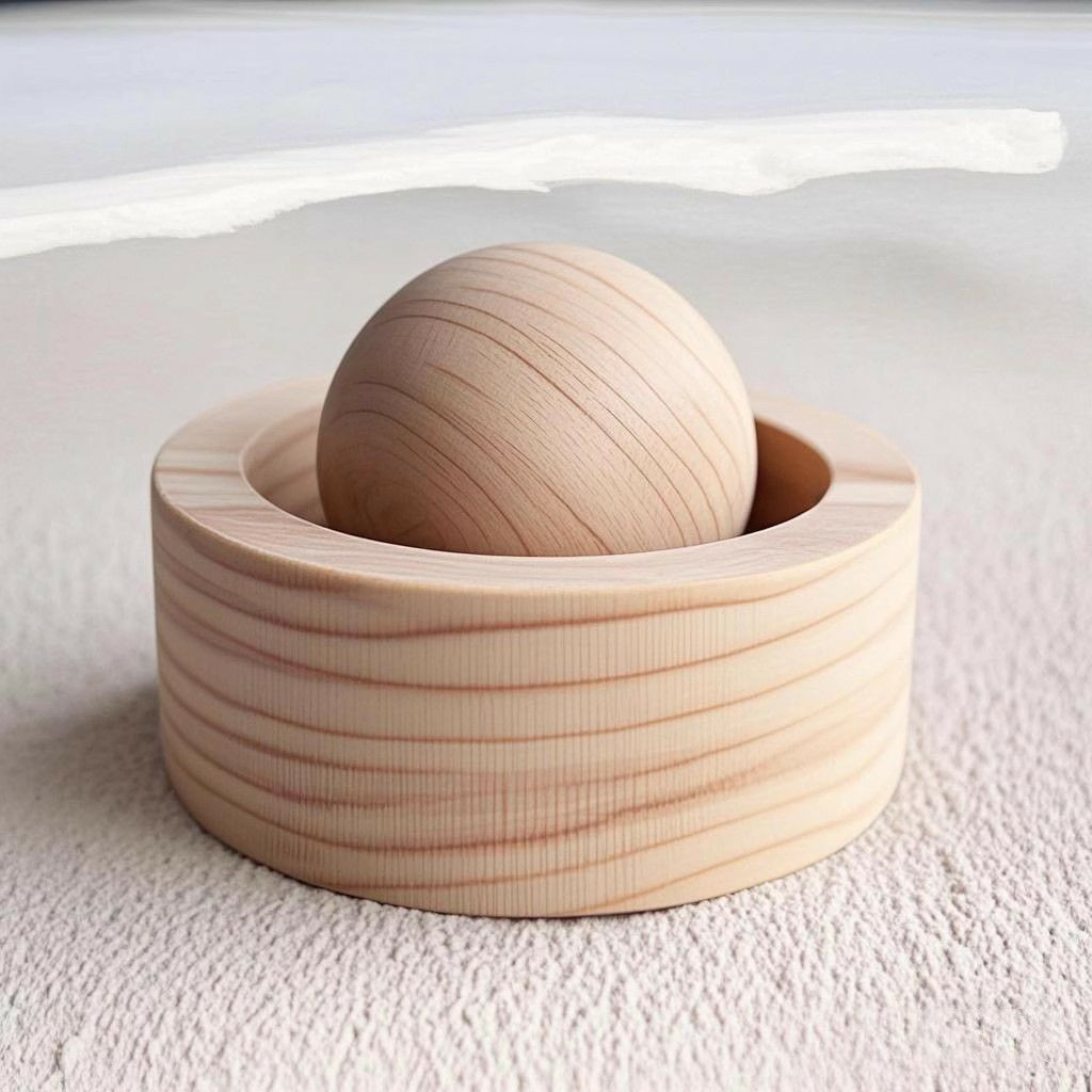 Boule de bois diffuseur d'huile essentielle parfum bois 1 pièces créatif monté sur véhicule noyer noir 5*3.5 cm aromathérapie bois parfumé