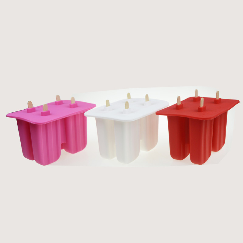 Moule a glace a 10 trous - Moule de crème glacée en Silicone - Bac à glace créatif - Moule à Popsicle crème glacée abrasif