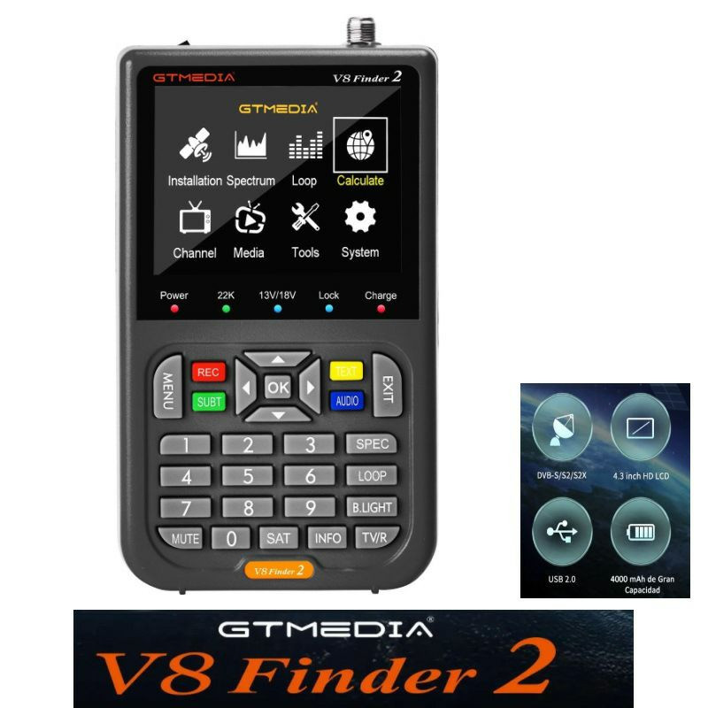Détecteur de signal satellite numérique GTMedia V8 Finder 2.
