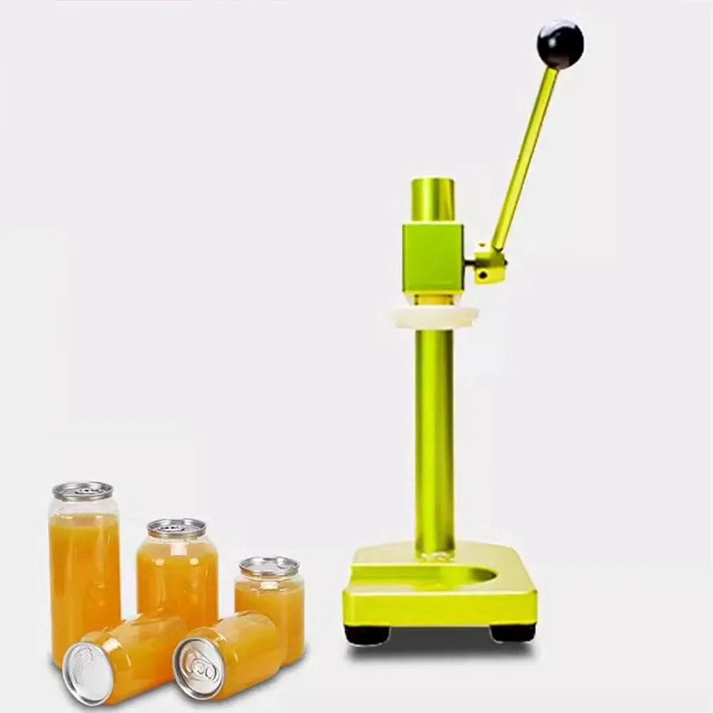 Machine à sceller les canettes manuelle, Scelleuse de bouteilles commerciale manuelle pour aliments en PET, boissons, soude, emballage Commercial de boissons et de Soda