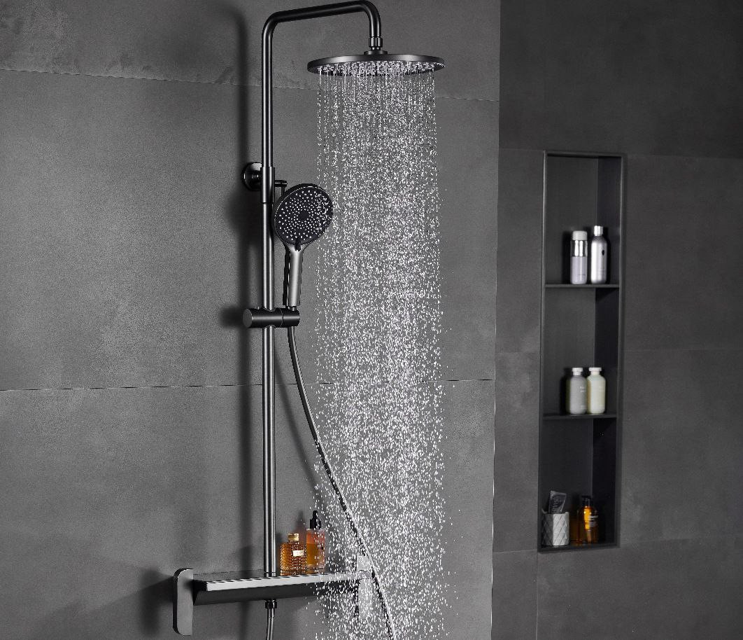 ComOne: Ensemble de douche au design classique iPhone5 Douyin diffusion en direct avec paiement pomme de douche booster de douche à trois fonctions