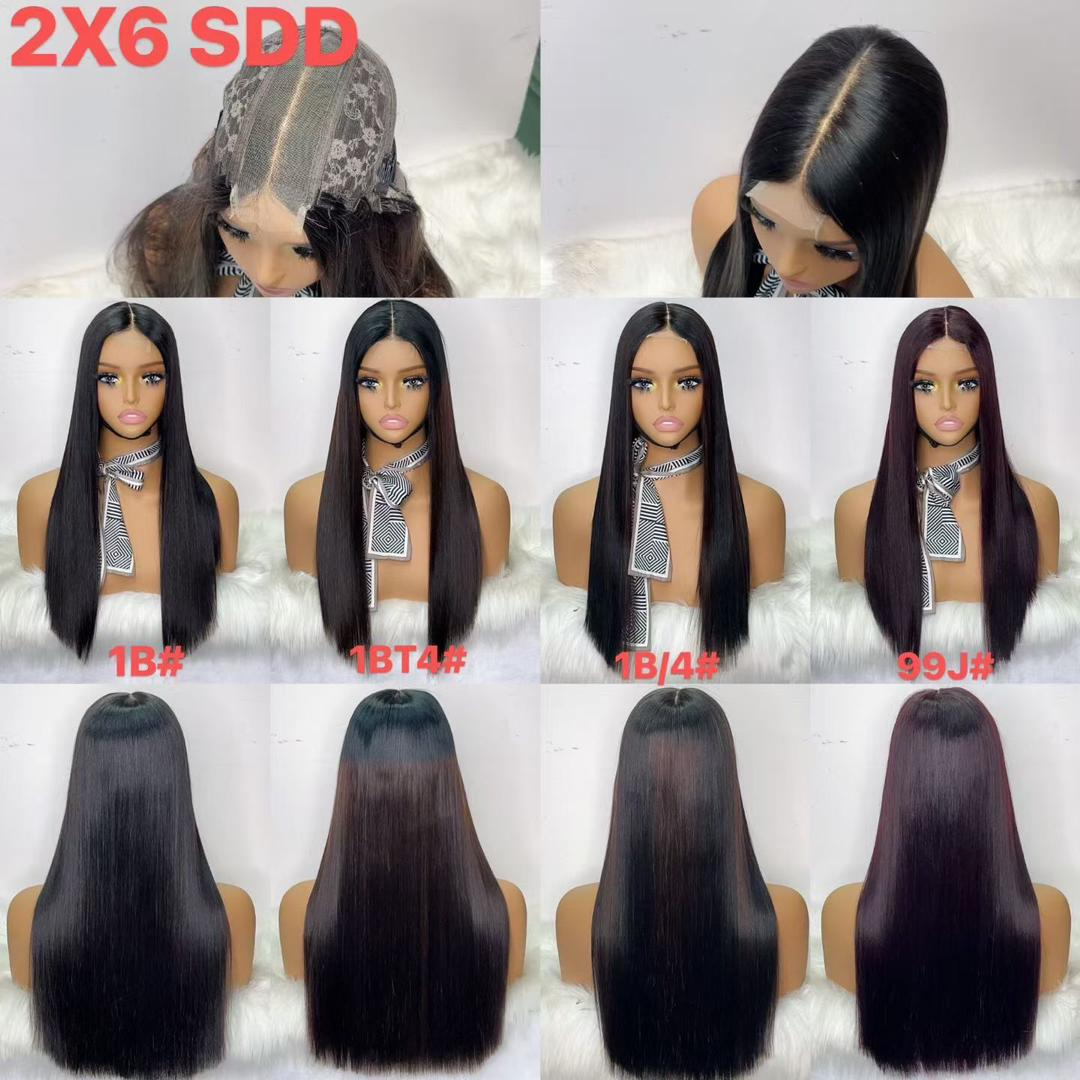 Perruque 2x6 SDD en mèches naturelles vietnamiennes – Qualité premium